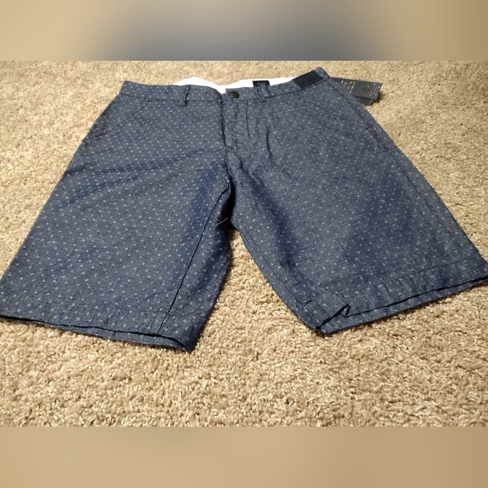 Good Man Brand Polka Dot Indigo Chino Shorts NWT - Picture 4 of 9